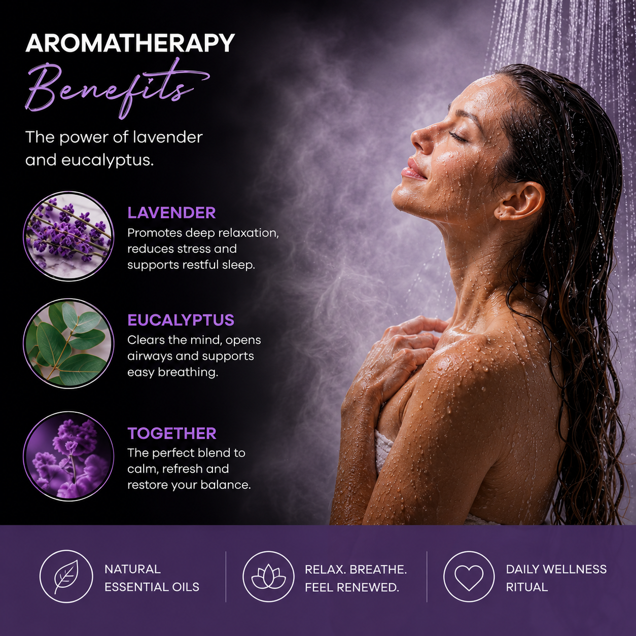 lavender eucalyptus shower steamers, shower steamers for stress relief, aromatherapy shower bombs, spa shower tablets, relaxing shower steamers, shower melts for women, self care gifts, eucalyptus shower steamers, lavender shower steamers, vegan shower steamers